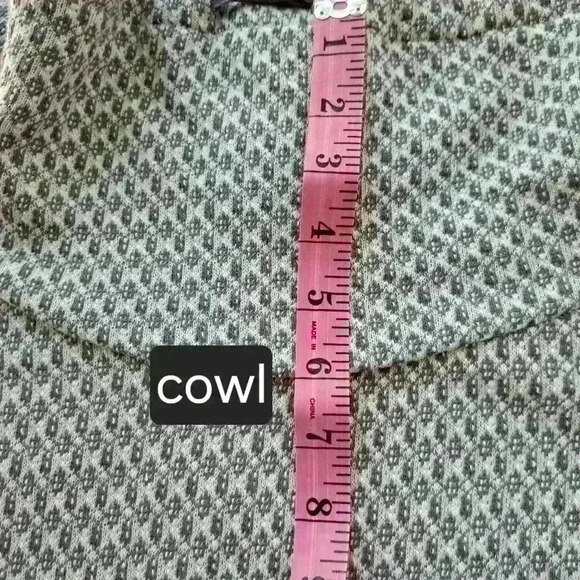 Ann Taylor Loft Lounge Women's NWOT Large Sift Gray Cowl Neck Sweatshirt #132 - Picture 2 of 12